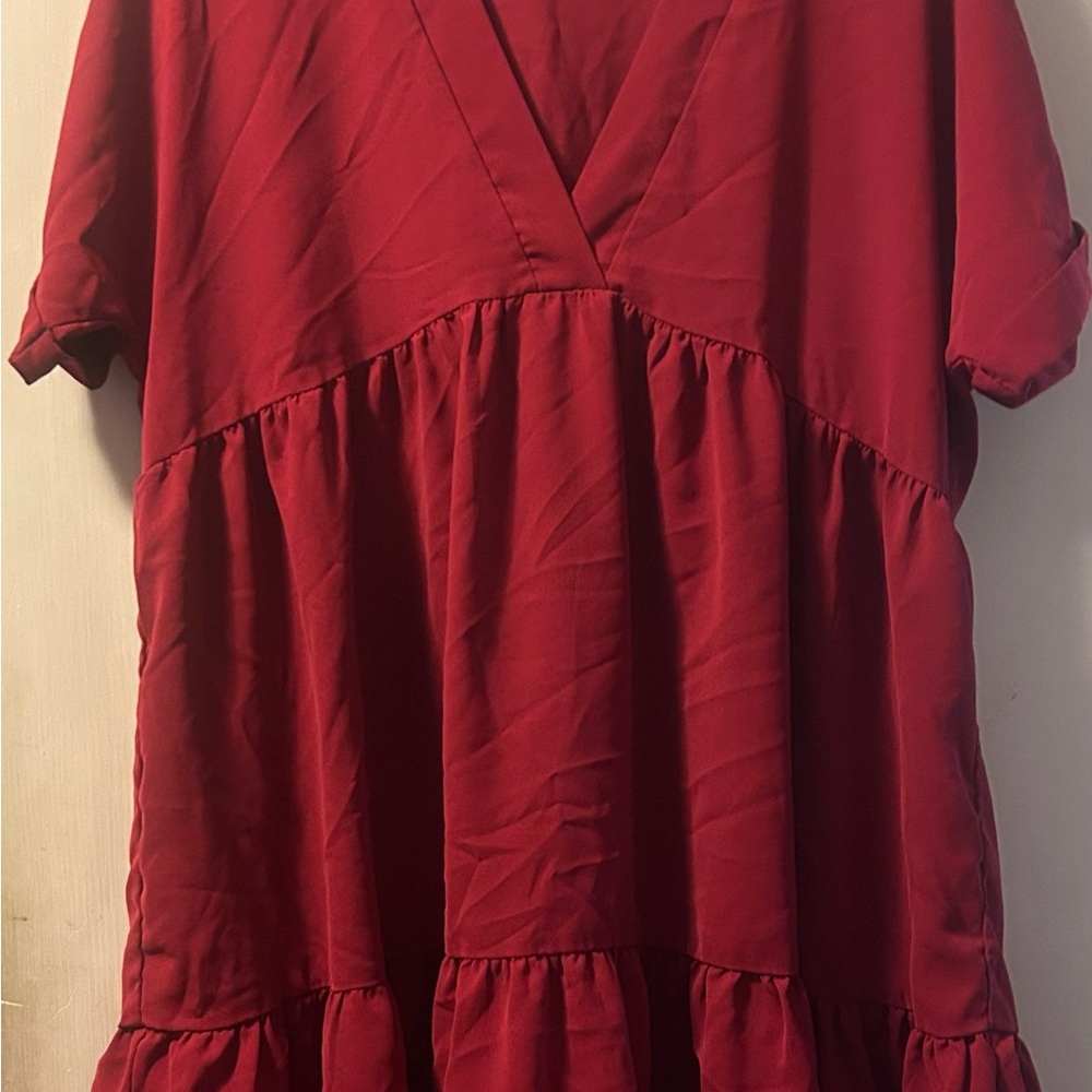 Elegant Red Women's Top Dress size Large
